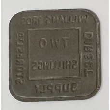 GREAT BRITAIN UK 1910 . TWO 2 SHILLINGS TOKEN . WILLIAM BROTHERS